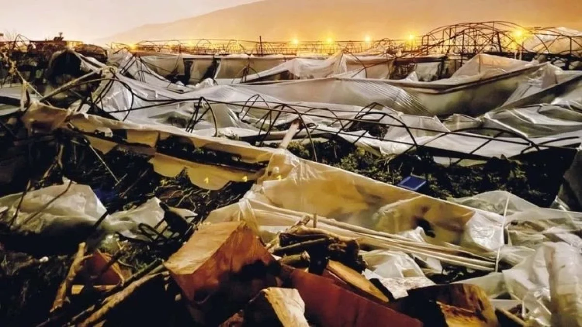 Antalya’yı hortum vurdu… Seraları yıktı geçti