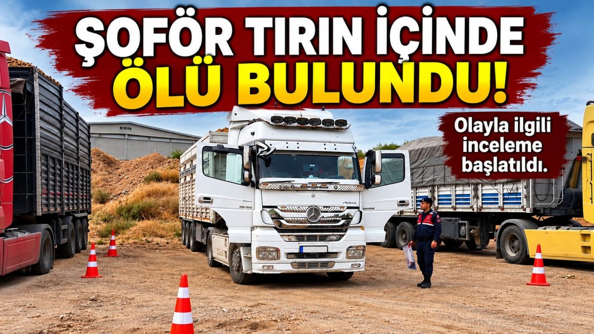 Şoför tırın içinde ölü bulundu