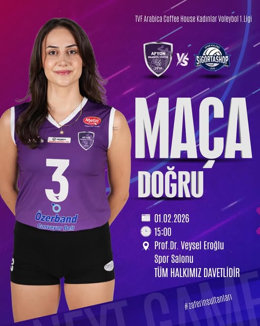 Afyon’da Voleybol Heyecanı