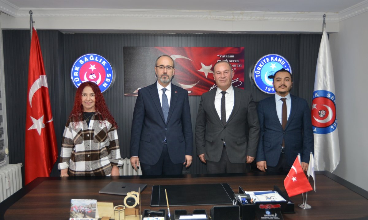 Sağlık Müdürü Dr. Öztürk’ten Türk Sağlık-Sen’e ziyaret