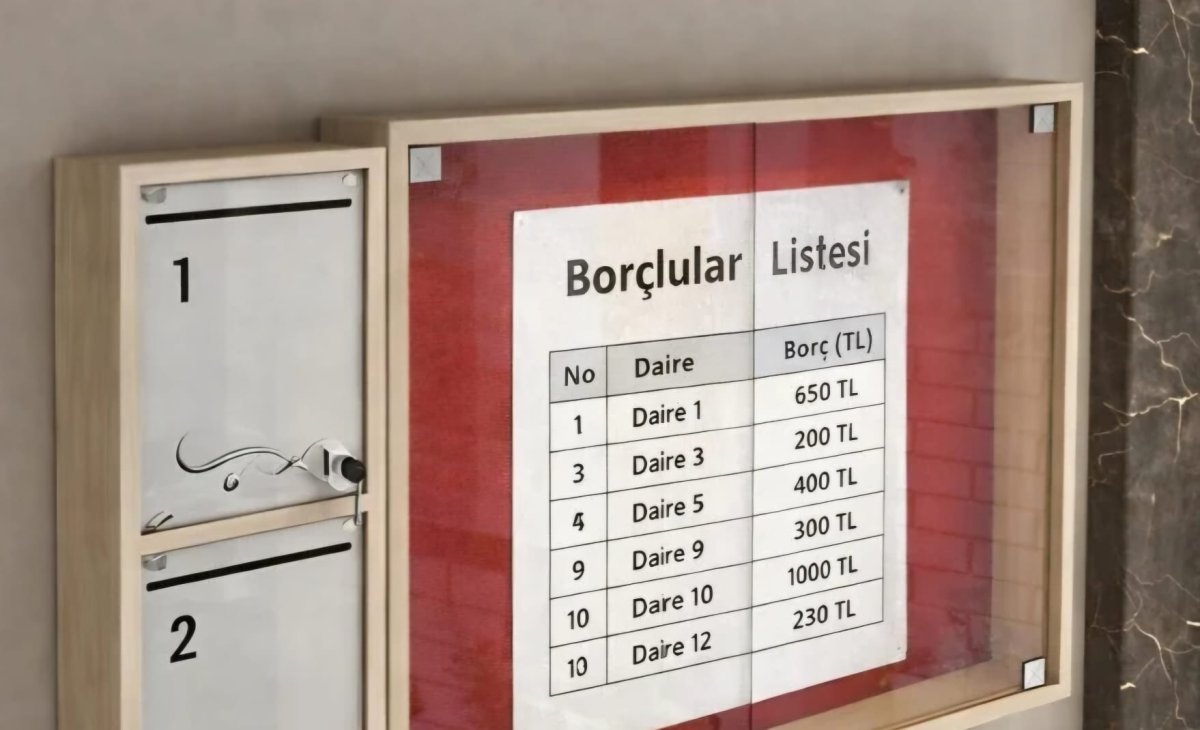 APARTMAN VE SİTELERDE BORÇ LİSTESİ DÖNEMİ SONA ERDİ