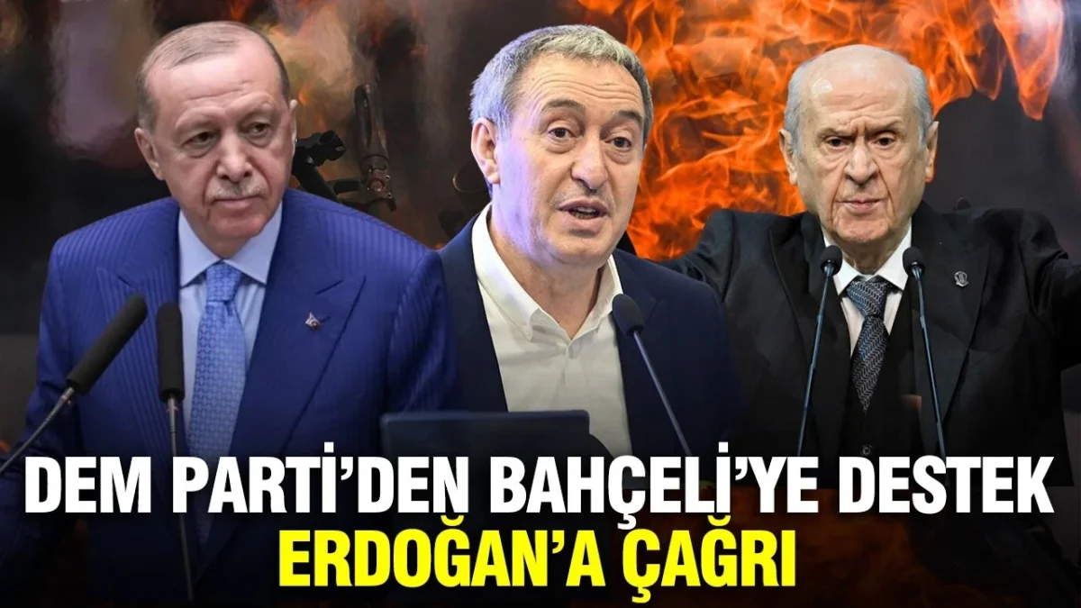 DEM Parti'den Bahçeli'ye destek, Erdoğan'a çağrı