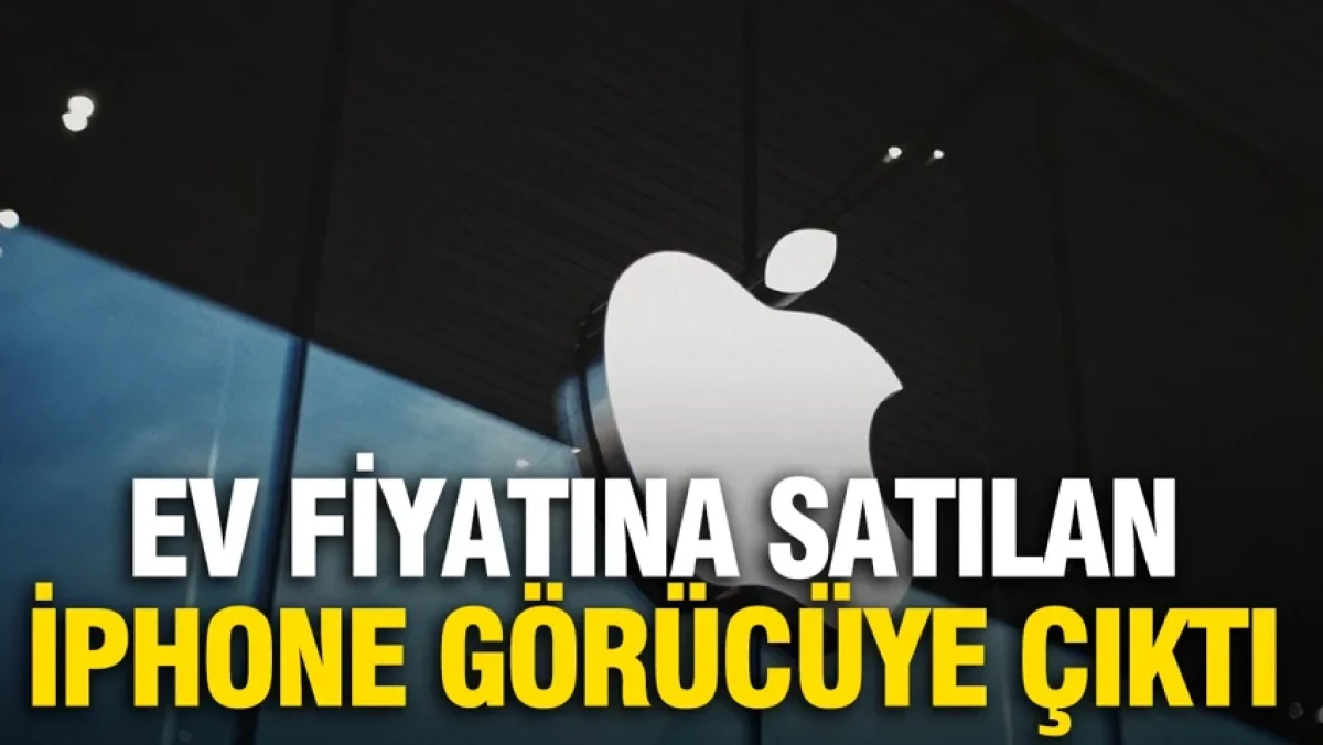 Ev fiyatına satılan iPhone görücüye çıktı: Üzerine İsviçre saati takıldı