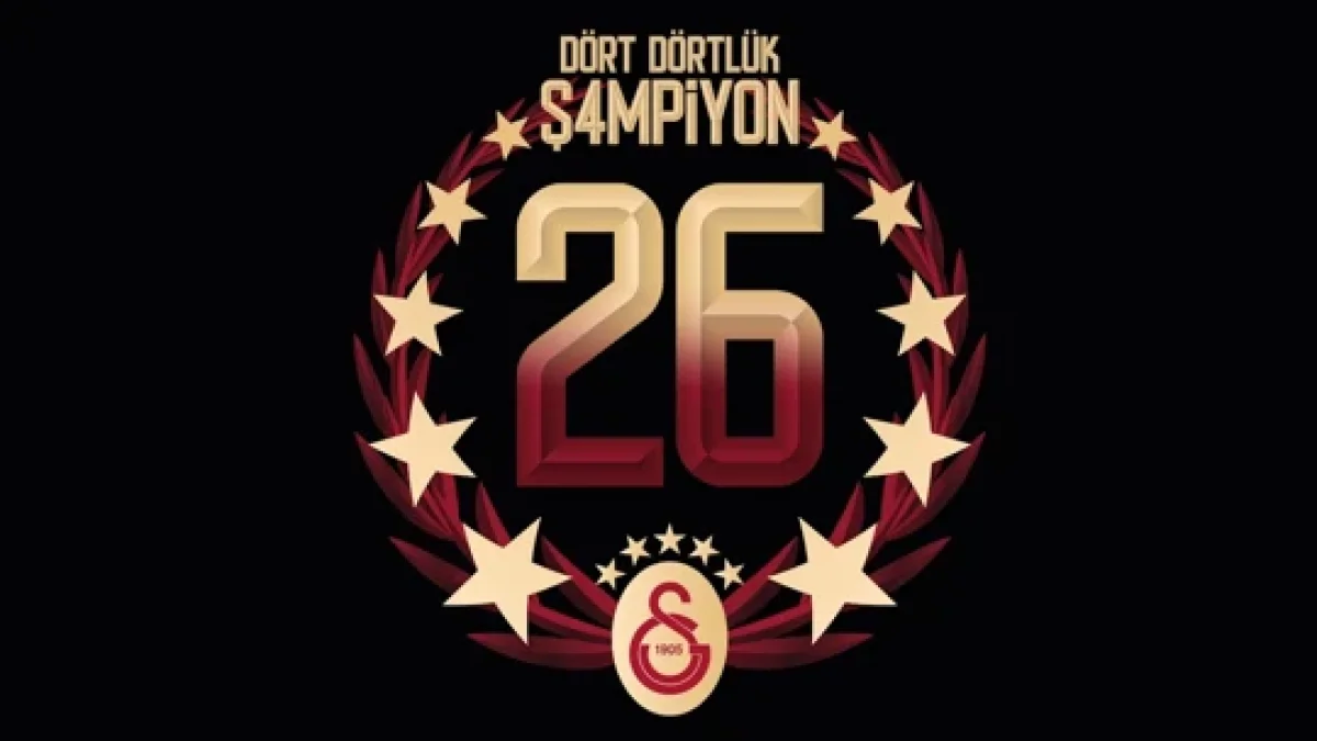 Galatasaray'da şampiyonluk kutlamaları