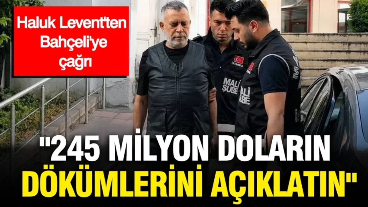 Haluk Levent'ten Bahçeli'ye çağrı: 