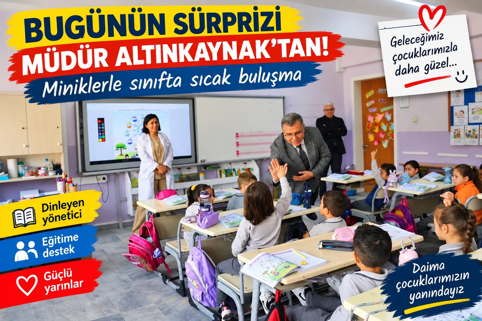 İl Milli Eğitim Müdürü Altınkaynak Sınıfa Girdi