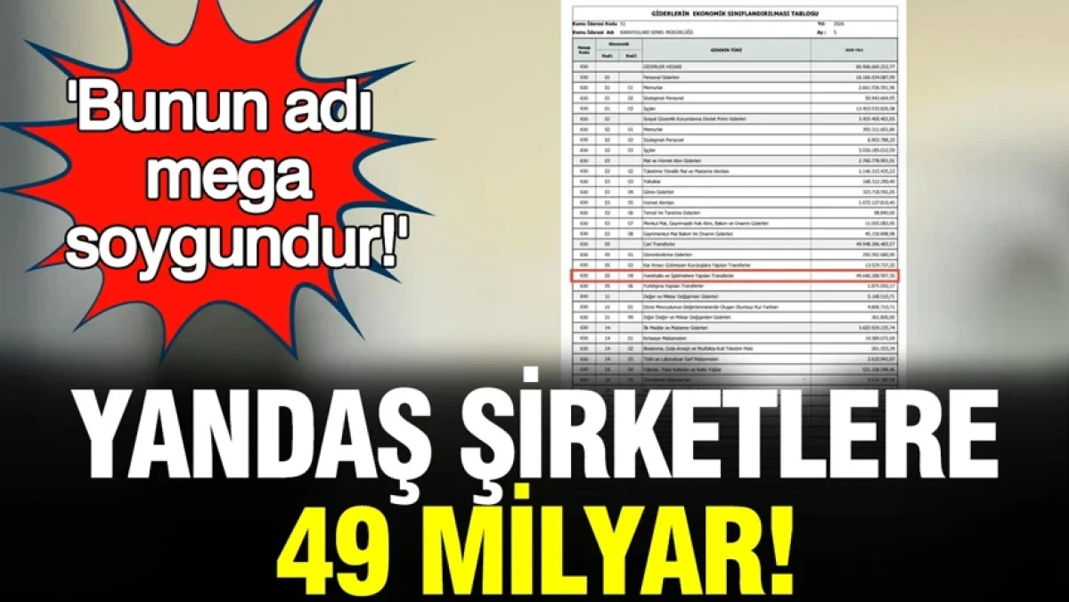 Yap-işlet-devret tepkisi: 'Yandaş şirketlere 49,6 milyar TL; bunun adı mega soygundur'