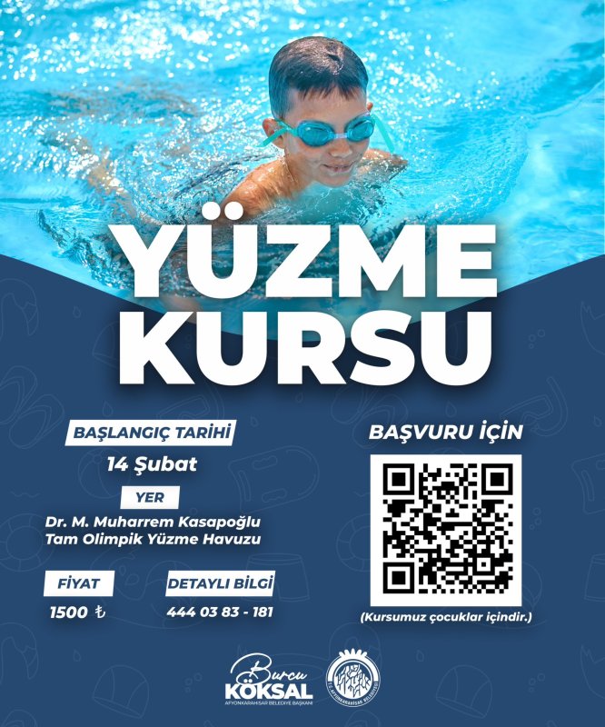 Afyon’da Çocuklar İçin Yüzme Seferberliği Başlıyor